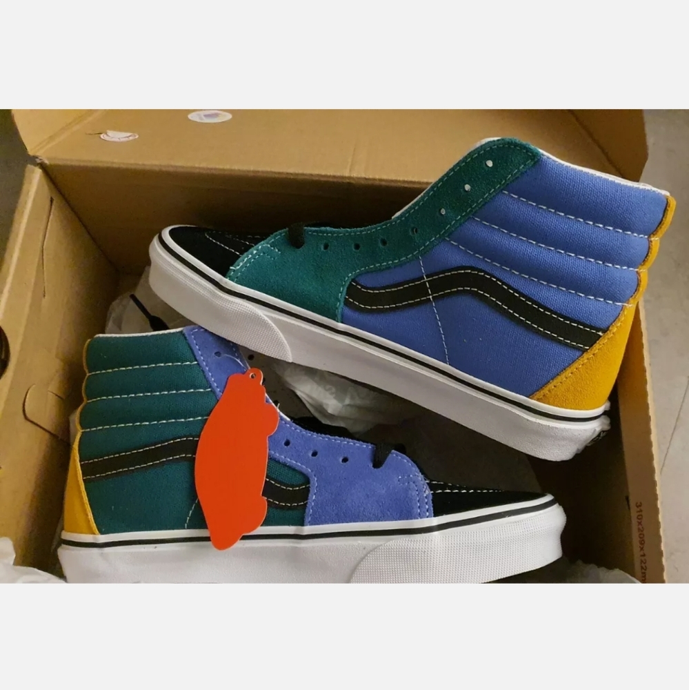 NEW VANS SK8-Hi Mix & Match Suede Wms sz 5.5